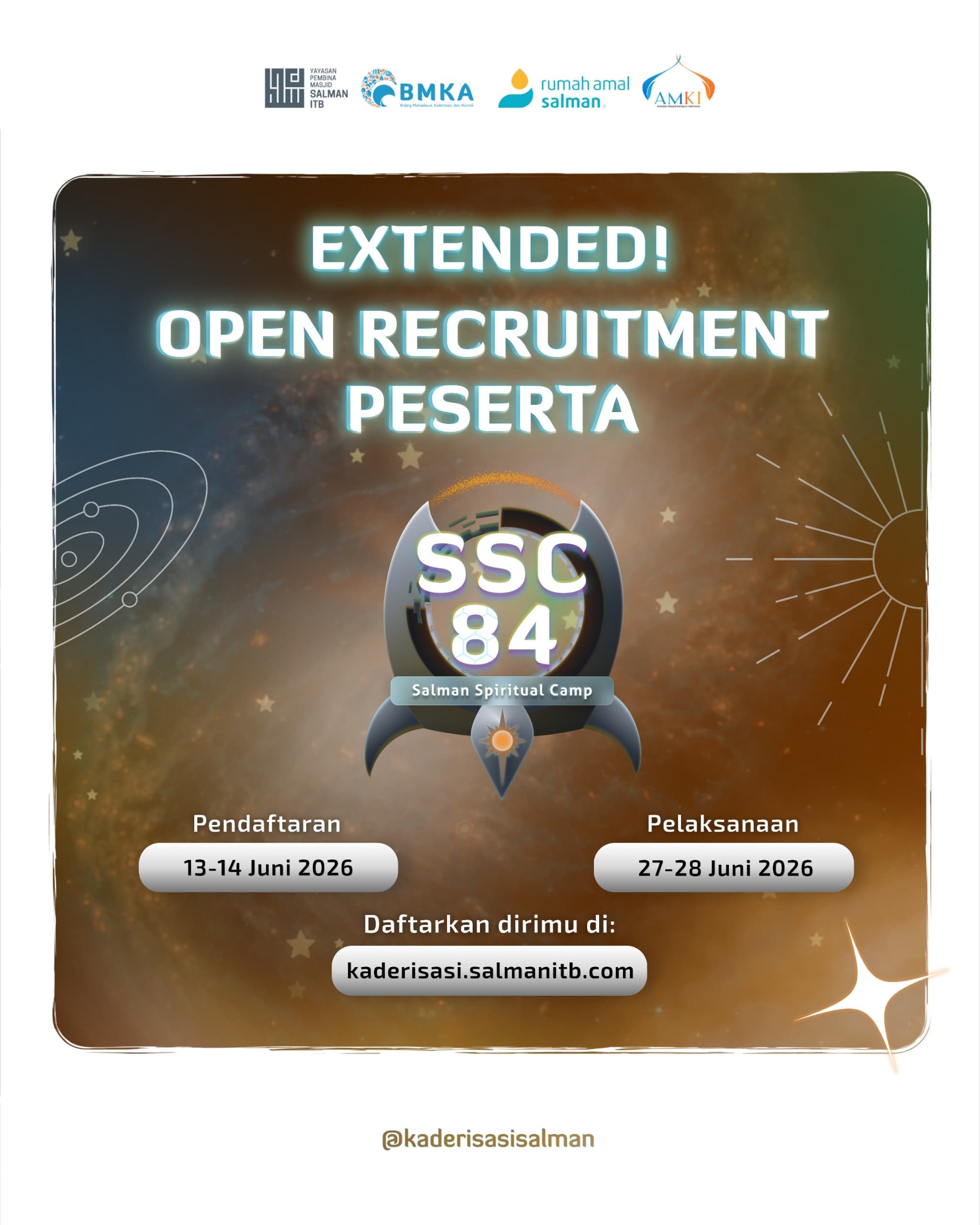 [EXTENDED] Open Recruitment Peserta SSC 84