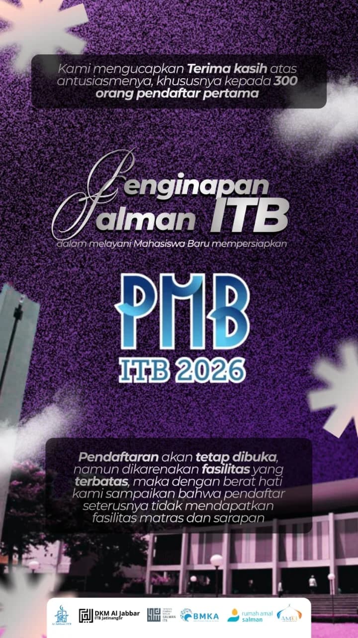 Penginapan Masjid Salman (PMB ITB 2026)