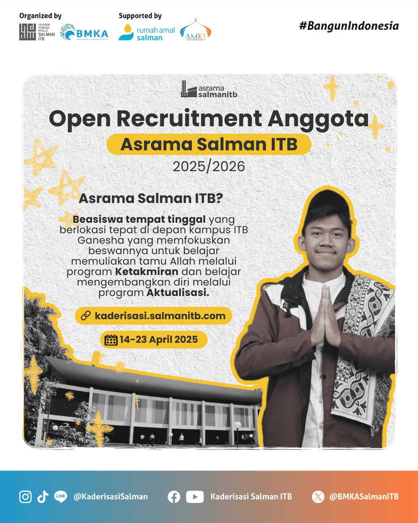 Pendaftaran Anggota Asrama Salman ITB 2025/2026